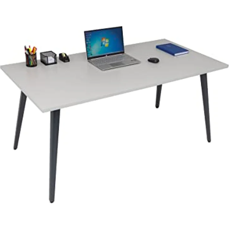 furni24 Tischplatte 120x80 cm Schreibtischplatte–Perfekt für höhenverstellbare Schreibtische, Computertisch Gaming-Tisch, Mehrzwecktisch, Esstische und mehr –25mm stabile Tischplatte langlebig, Grau – Bild 9