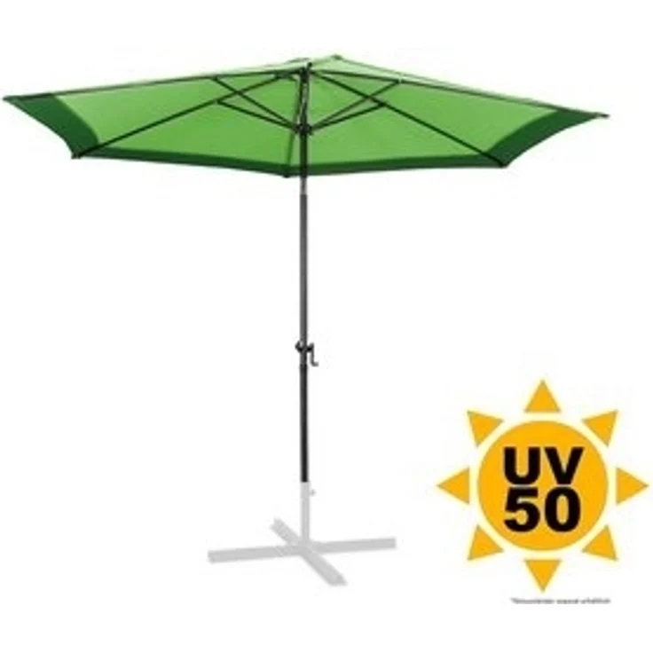 ONDIS24 Marktschirm Sonnenschirm 3 Meter Sonnenschutz mit Kurbel, mit Air-Vent & Knickgelenk – Bild 6