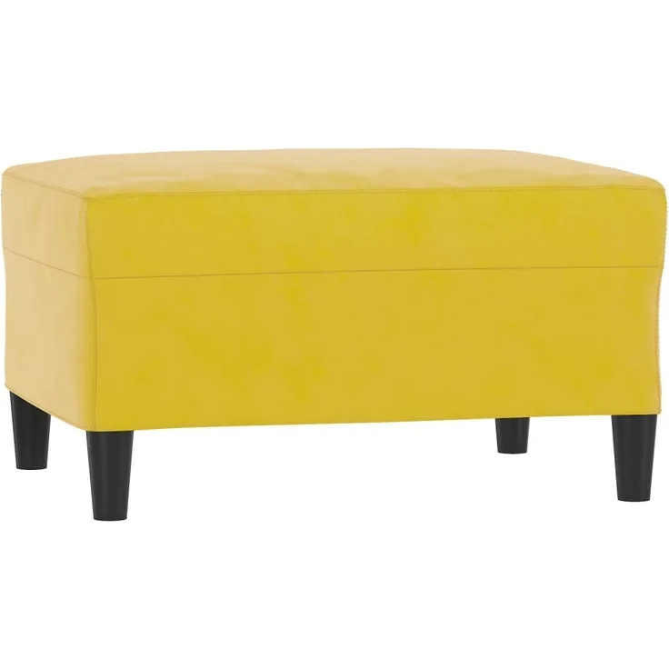 vidaXL Fußhocker Gelb 70x55x41 cm Samt 349323