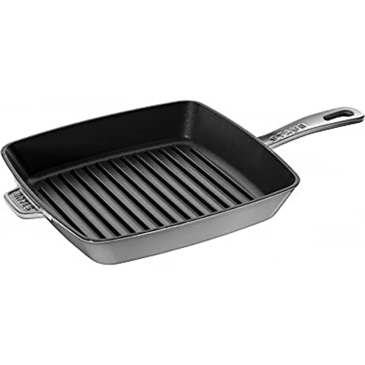 Staub Bbq 26 x 26 cm Grillpfanne aus Graphitgusseisen