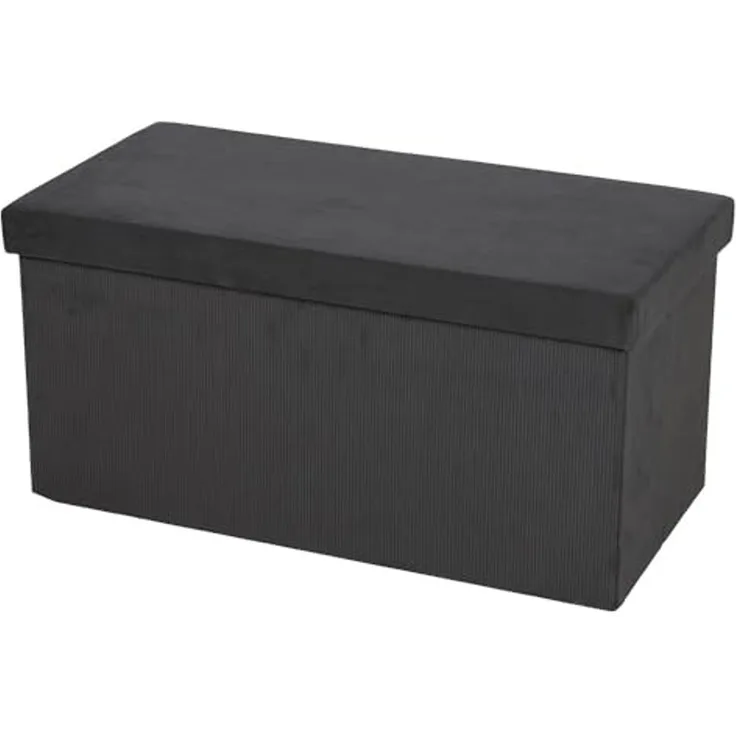 Urban Living Truhenbank SITZBANK CORD "velours côtelé" zusammenklappbar, Aufbewahrungsbox Truhe mit abnehmbarem Deckel
