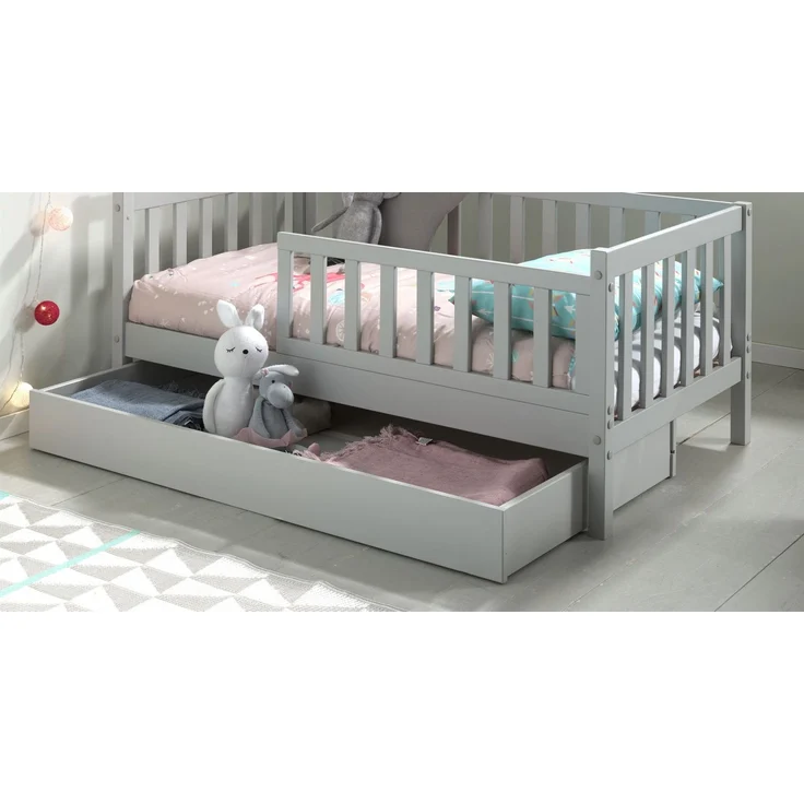 Bettschublade Karie 139x74x14 Bettschubkasten MDF Grau – Bild 3