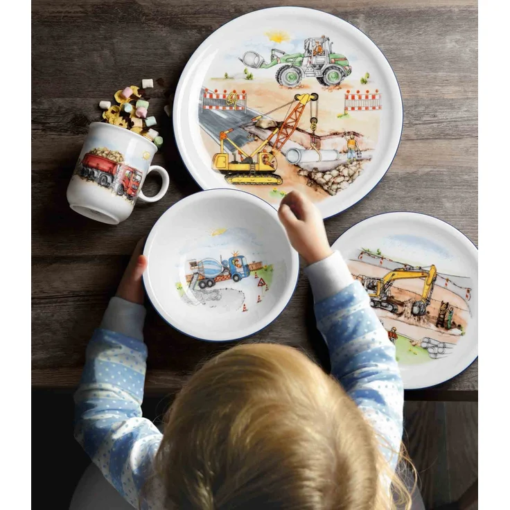 Seltmann Weiden Compact Kindergeschirr Set 5-teilig - Auf der Baustelle – Bild 2