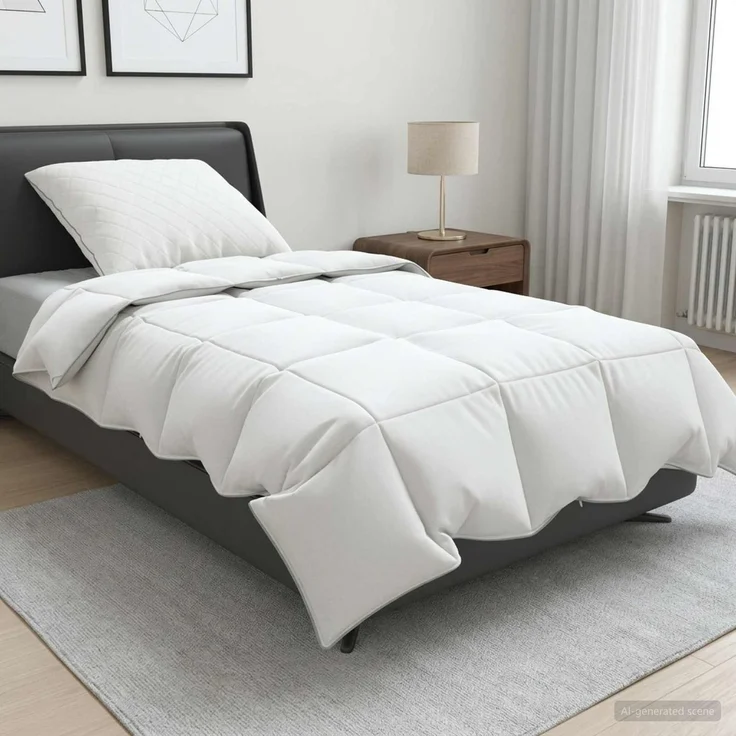 vidaXL 90% Gänsedaunen Bettwäsche-Set FULDA 2 Stk. 152x203 cm Sommer 3442148 – Bild 1