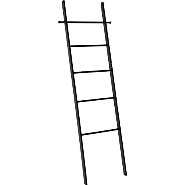 Leiter Badezimmer SURI BAMBOO, Farbe schwarz, Wenko – Bild 3