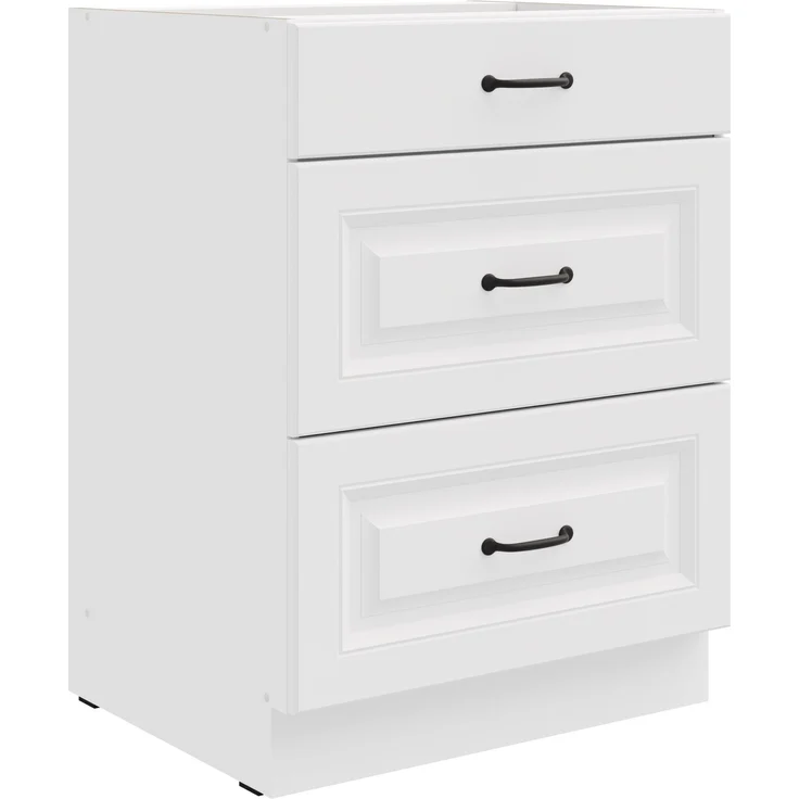 Küchen Unterschrank 60 cm Stilo Weiß Vollauszug Soft-Close Küche Einbauküche – Bild 6