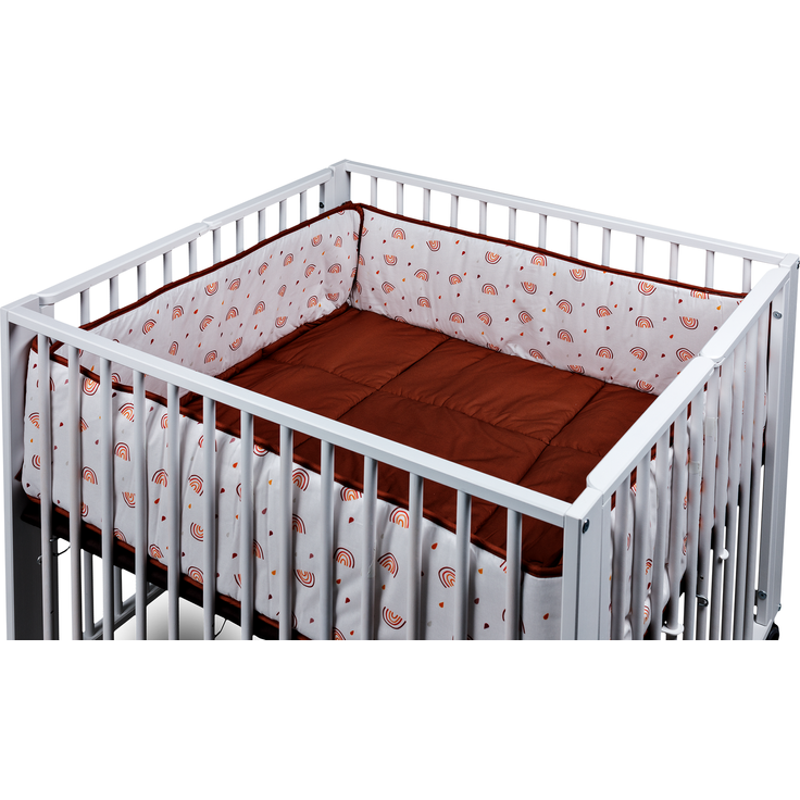 tiSsi® Nestchen / Einlage Laufgitter Moritz 89x85 cm Regenbogen