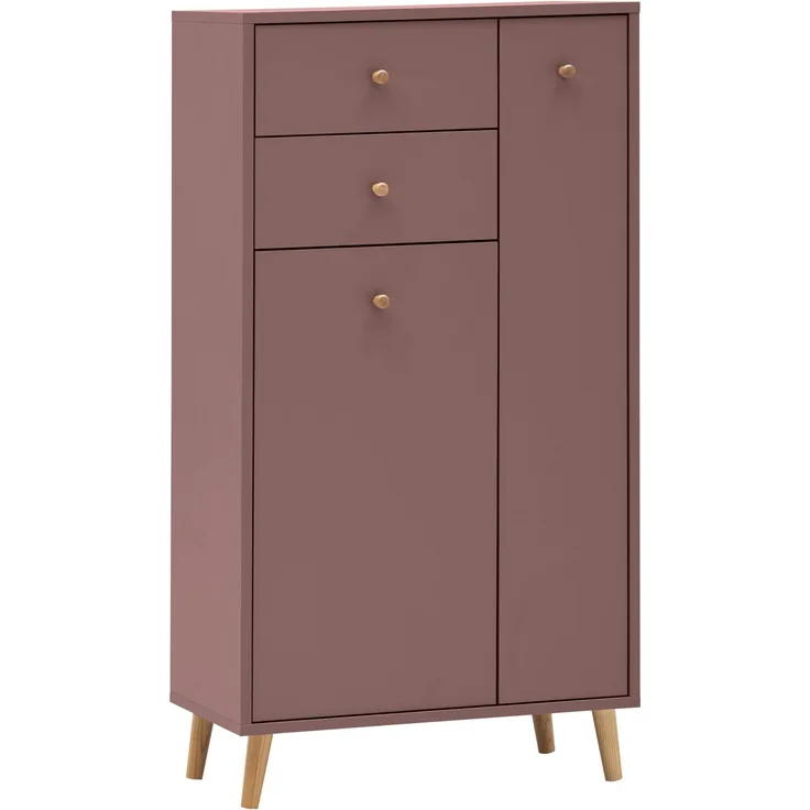 Schildmeyer Bjarne Highboard 160912, Mauve, 60,2 x 33 x 103,4 cm
