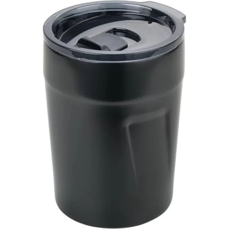 TROIKA Thermobecher ESPRESSO DOPPIO 160 ml – doppelwandiger Mini Coffee to go Becher, Edelstahl, BPA-freier Kunststoff, schwappsicher & nachhaltig – Bild 3