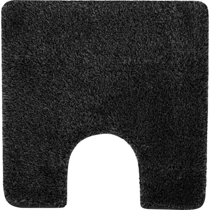 spirella Badematte BRIZZOLO, quadratisch mit Toiletten-Ausschnitt, Höhe: 30 mm, Badteppich Hochflor, Velours meliert, 100% Acryl, Anti-Rutsch Beschichtung, für Fußbodenheizung geeignet, mit Toiletten-Ausschnitt, waschbar 40°, schnelltrocknend, 55 x 55 ... – Bild 5