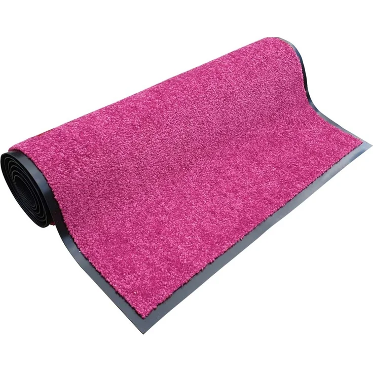 Waschbare Fußmatte Wash & Clean - raspbeere-rot - 60x180x0,7cm – Bild 4