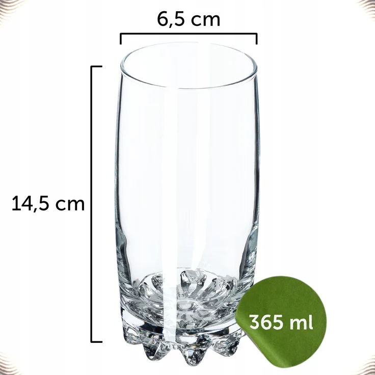 KADAX Gläser-Set für Saftgetränke, 6-tlg. 365 ml – Bild 5