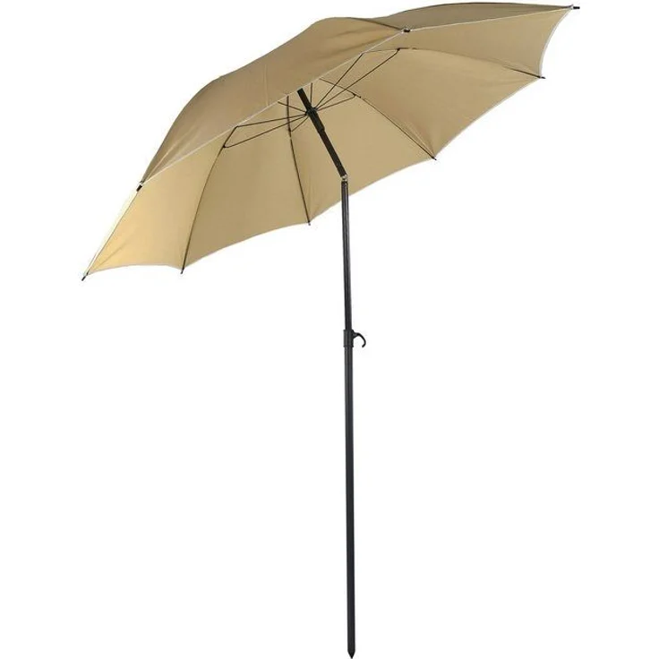 VCM Sonnenschirm rund 917584 Taupe H. 190 x 180 x T. 180 cm – Bild 4