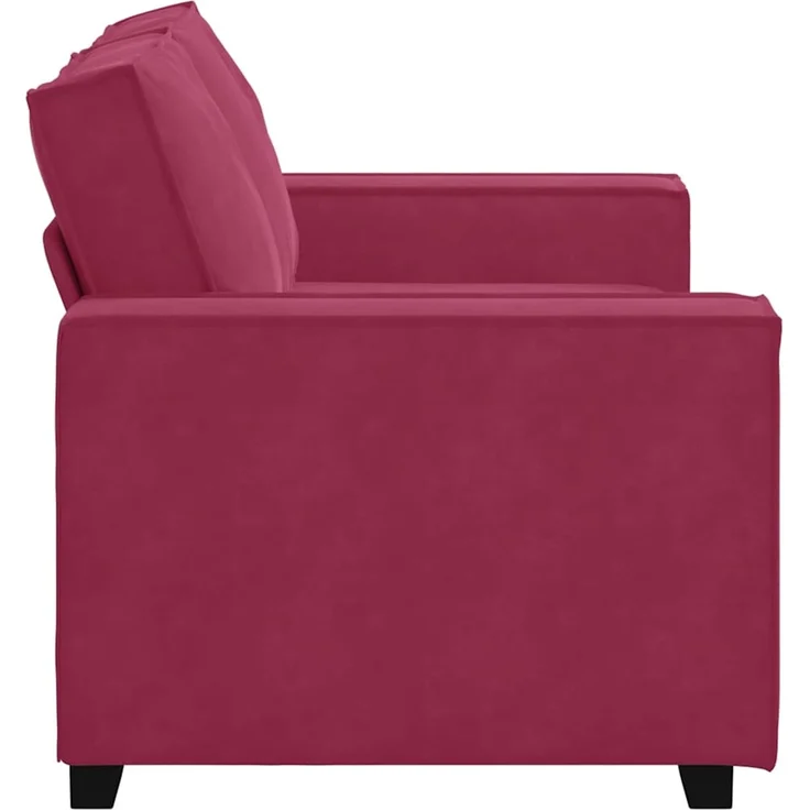 vidaXL 2-Sitzer-Sofa Weinrot 160x78x84 cm Samt 4105014 – Bild 4