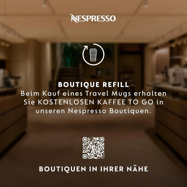 NESPRESSO Thermobecher TOUCH Travel Mug 345ml, Edelstahl Auslaufsicher – Bild 7