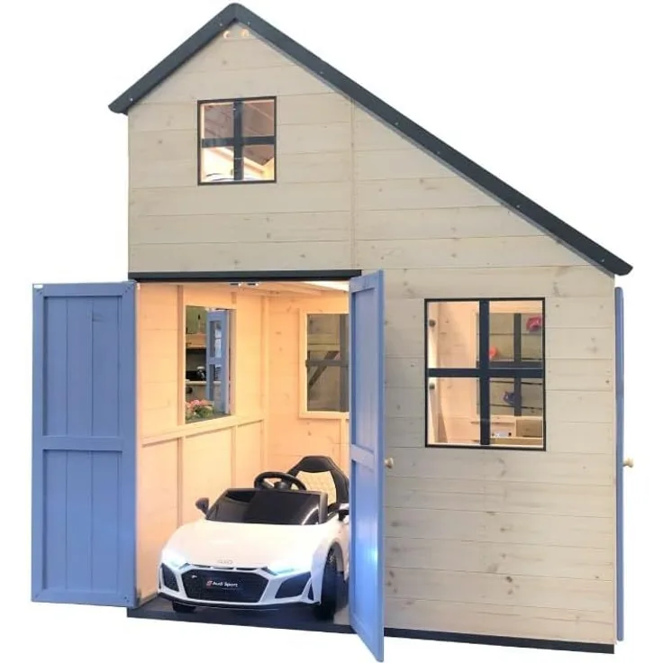 Wendi Toys Holz Spielhaus Wal | 120x160x200 cm