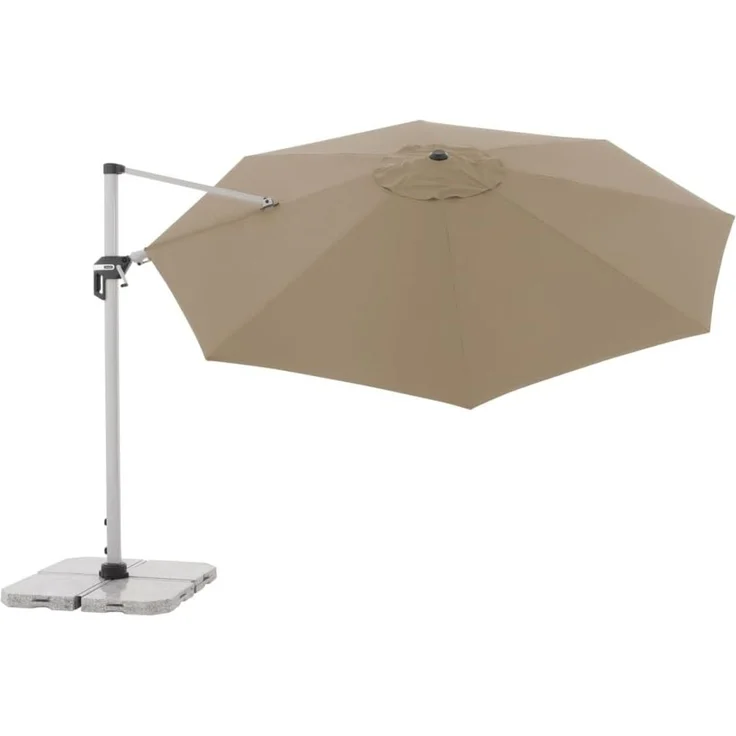 Doppler Sonnenschirm / Ampelschirm "Active Pendelschirm 370", greige, Ø 370 cm – Bild 4
