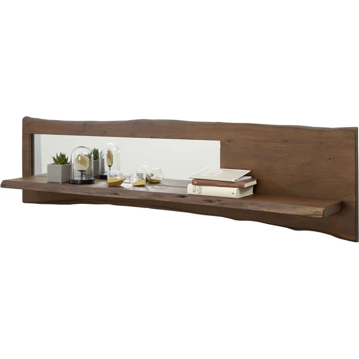 Wandregal Akazie 165x22x38 braun lackiert PURE ACACIA #806 – Bild 1
