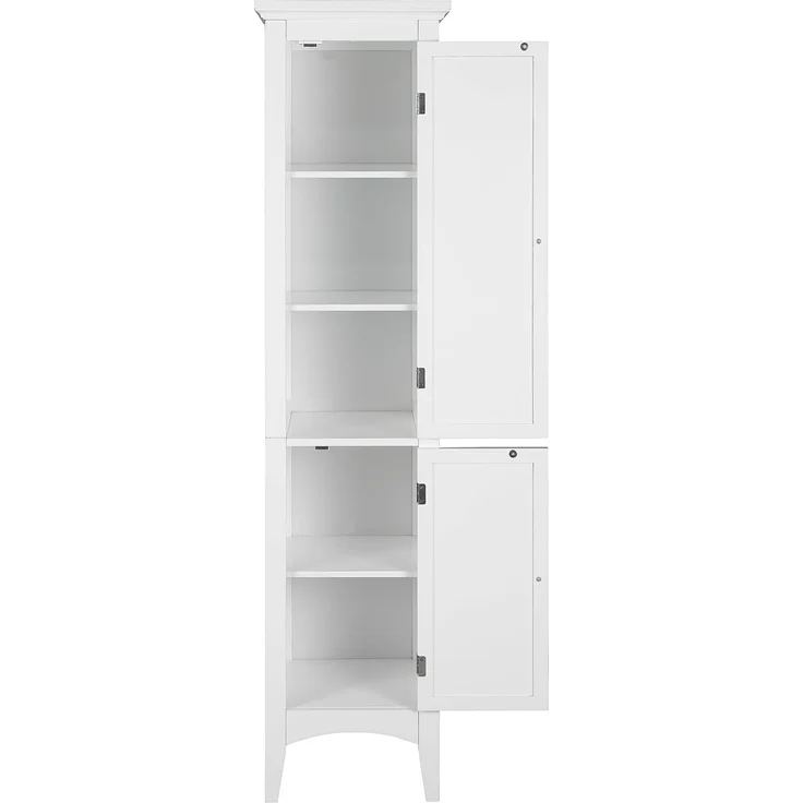 Versanora Badezimmer-Hochschrank Badmöbel Badregal Holzschrank Weiß Teamson ELG-588 – Bild 10