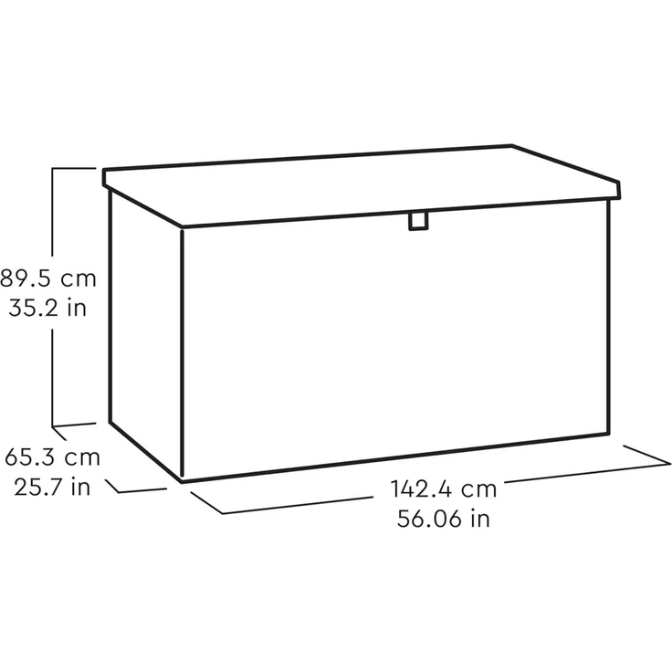 Keter Gartenbox "Darwin" 662 Liter naturgetreue Holzoptik Deckel bis 300 kg belastbar, abschließbar – Bild 8
