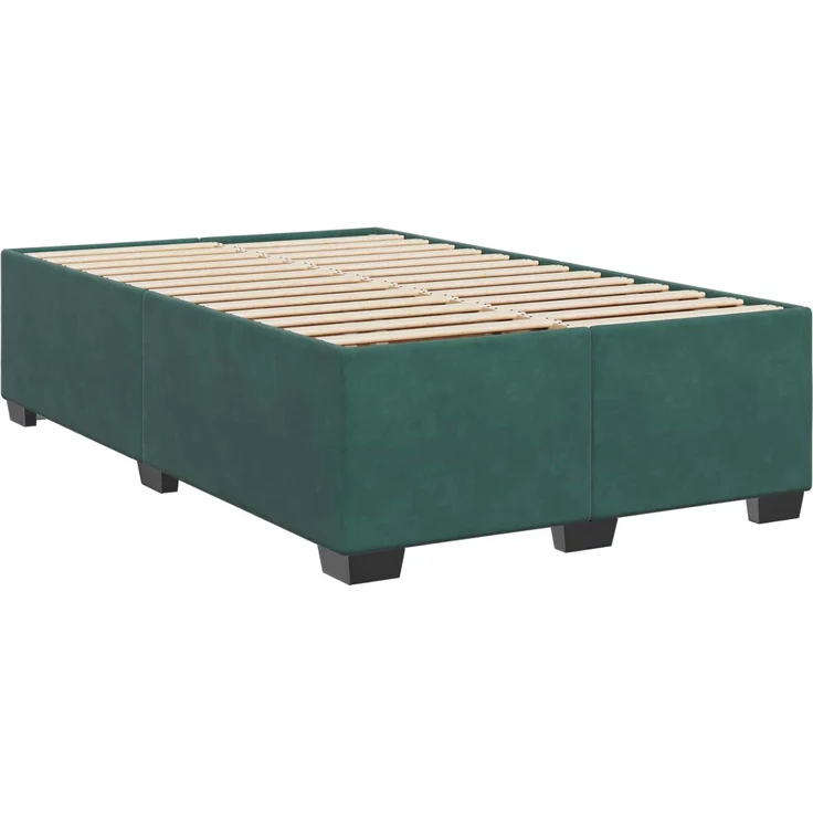 vidaXL Boxspringbett mit Matratze Dunkelgrün 120 x 190 cm Samt 3450677 – Bild 5