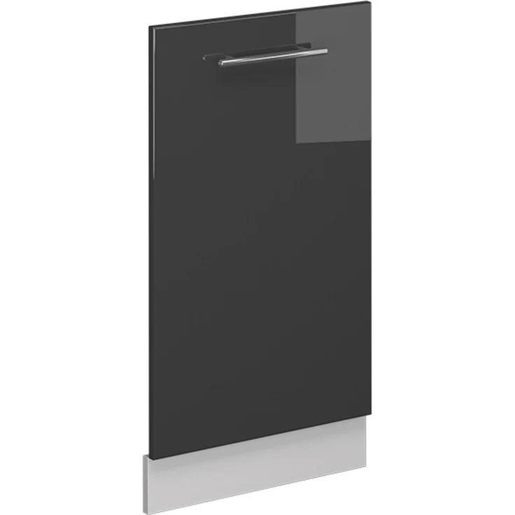 Geschirrspülblende Fame-Line Anthrazit Hochglanz 45 cm ohne Arbeitsplatte Vicco – Bild 1