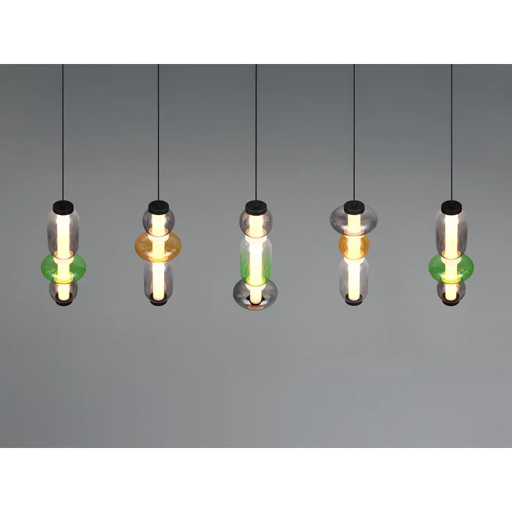 Moderne LED Pendelleuchte MINERVA 5-flammig, höhenverstellbar, Breite 100cm – Bild 5