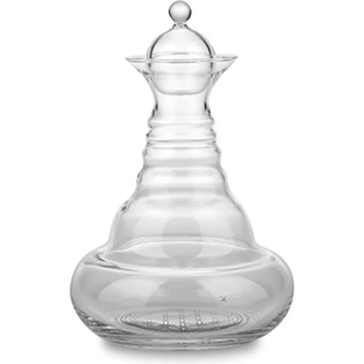 Karaffe Alladin 1,3l Platin - Blume des Lebens - mundgeblasen