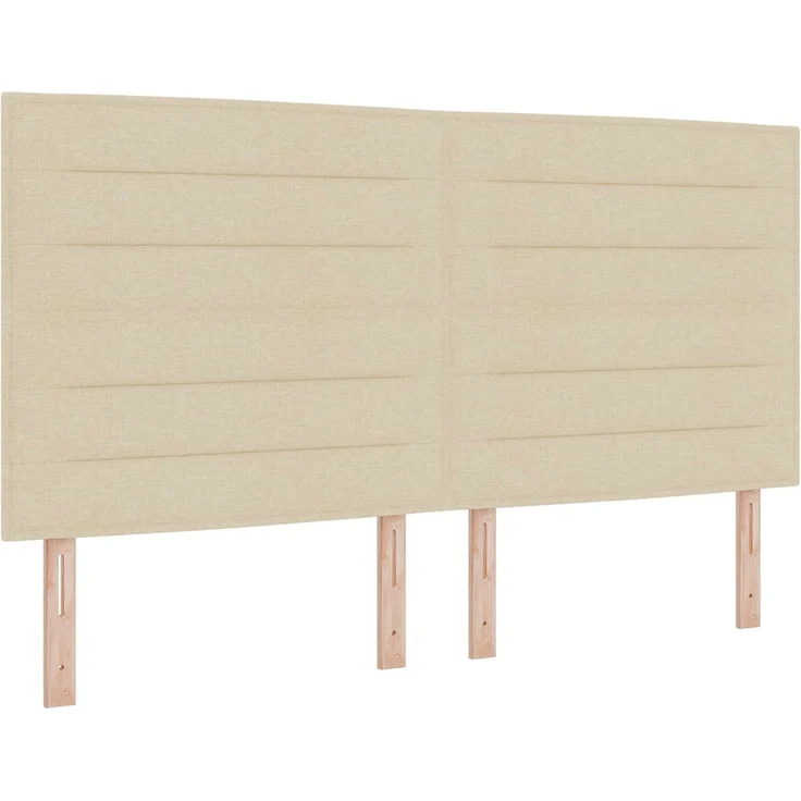 vidaXL Ottoman Bett mit Matratze mit Kopfteil Creme 180 x 200 cm Stoff 3457430 – Bild 4