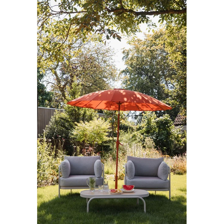 Zuiver Sonnenschirm Sunshine Marsala mit Edelstahlgestell für den Garten Rot 250x250x235 cm – Bild 8