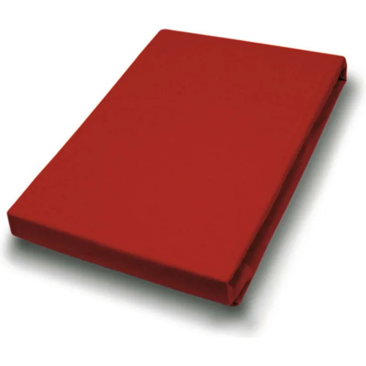 Hahn Haustextilien Elasthan-Feinjersey-Spannlaken Royal 140-160x200-220 cm rot