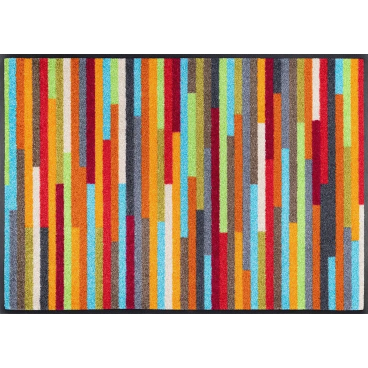 wash+dry by Kleen-Tex Teppich Mikado Stripes, rechteckig, Höhe: 7 mm, modernes Streifen Design, rutschhemmend, waschbar – Bild 2
