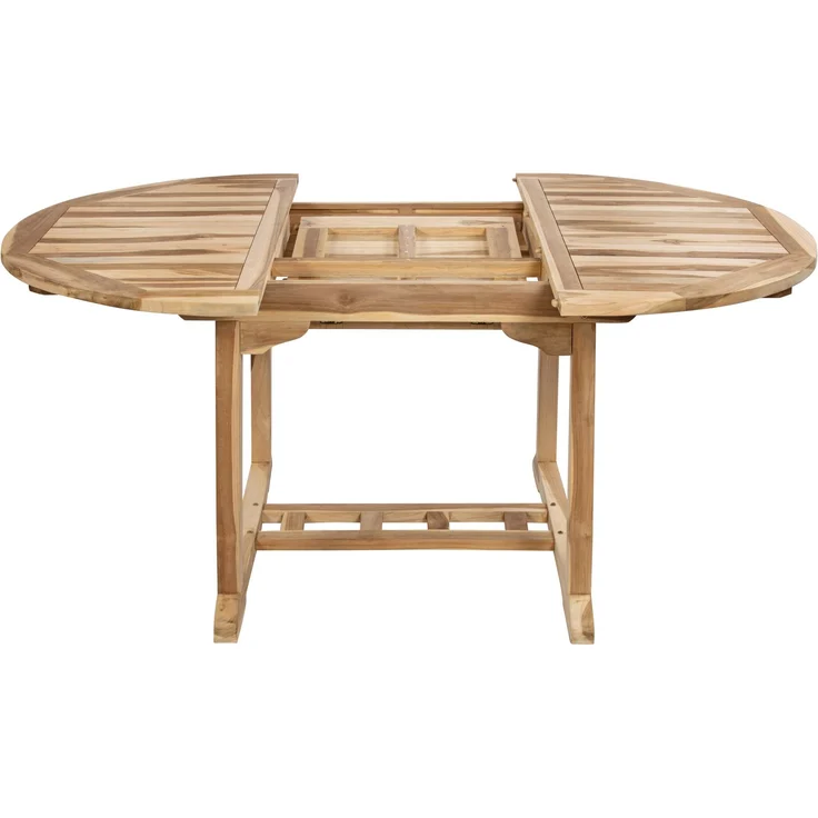 Gartentisch ausziehbar Teak Holz 120 - 170 cm oval BORNEO 34716508 – Bild 3