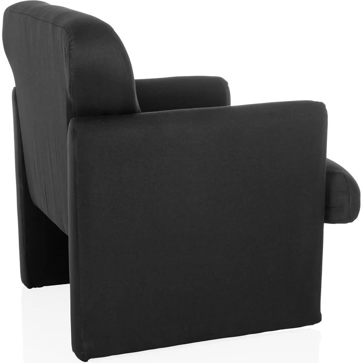 hjh LIVING Loungesessel 1-Sitzer CARIPITO Stoff Polstersessel Relaxsessel für Wohnzimmer Schlafzimmer, Schwarz – Bild 5