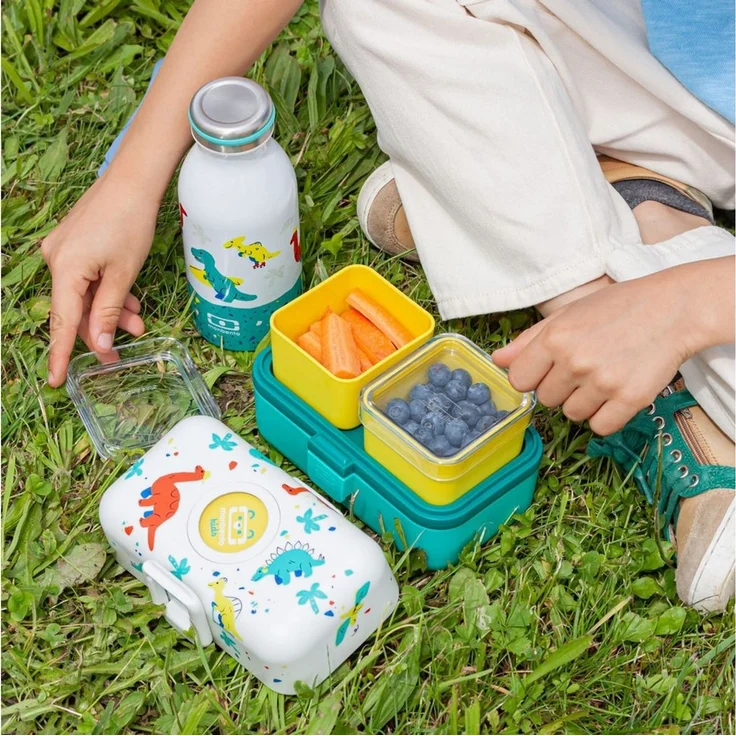 Monbento Lunchbox Kinder TRESOR 16 x 9.2cm Dinosaurier Lunch Bentobox 0.8L – Bild 3