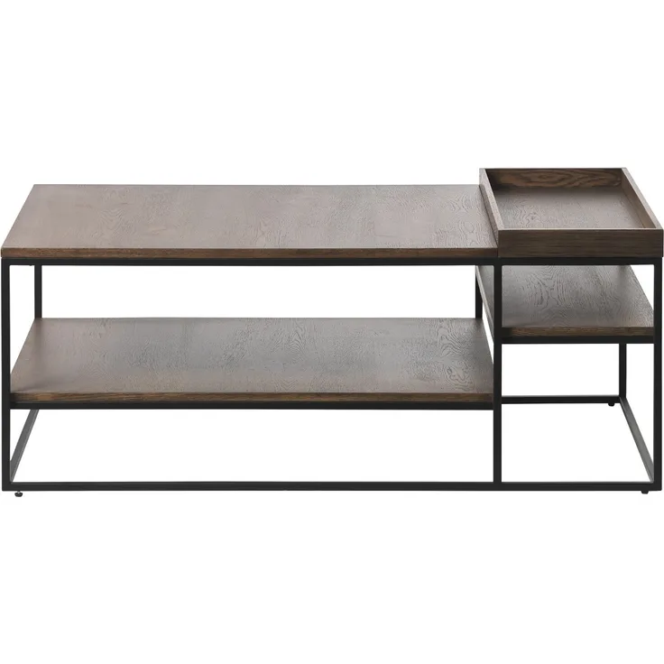 Rivoli Couchtisch 2 Ablagen smoked Eiche Dekor Tisch Beistelltisch Sofatisch