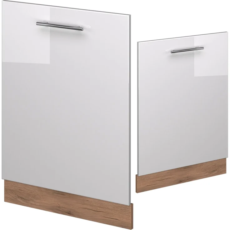 Geschirrspülblende Fame-Line Weiß Hochglanz 60 cm ohne Arbeitsplatte Vicco – Bild 4