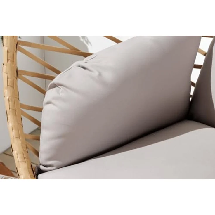 riess-ambiente Hängesessel IBIZA natur-beige / anthrazit (Einzelartikel, 1-St), Outdoor · Stahl · Gartenmöbel · zusammenklappbar · Polyrattan · Balkon – Bild 9