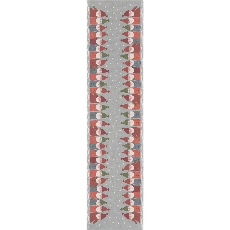 EKELUND MASTER WEAVERS 1692 Tischläufer Tischläufer Tomtemöte 35x80 cm, Pixel gewebt (6-farbig)