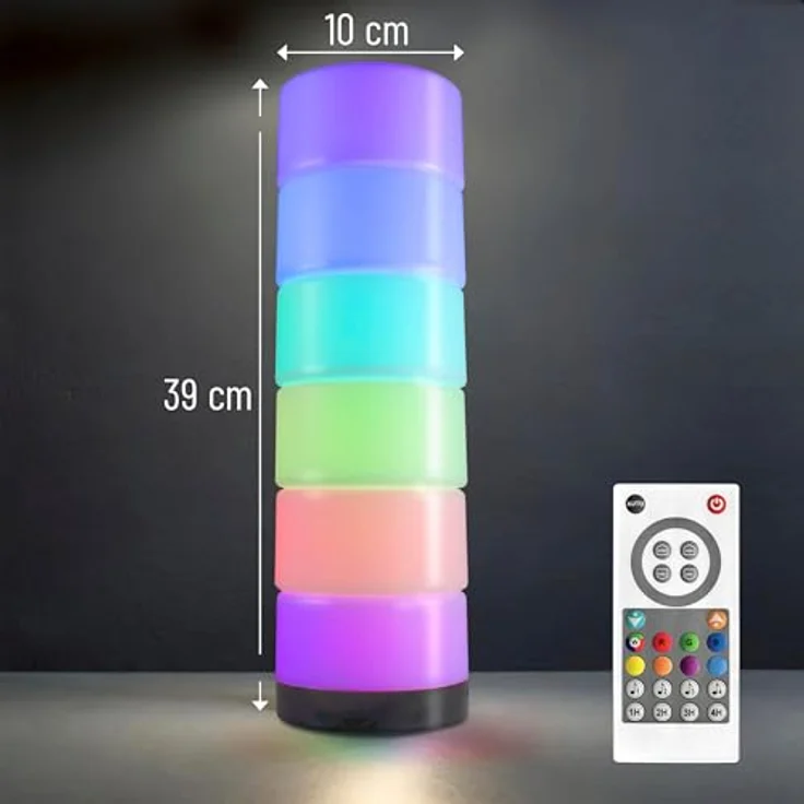 X4-LIFE X4-LIFE RGBIC LED-Dekoleuchte aus 6 magnetischen Elementen, Musik-Synchronisation, dimmbar, Auto-Modus, 7 statische Farben + Weißlicht – Bild 2