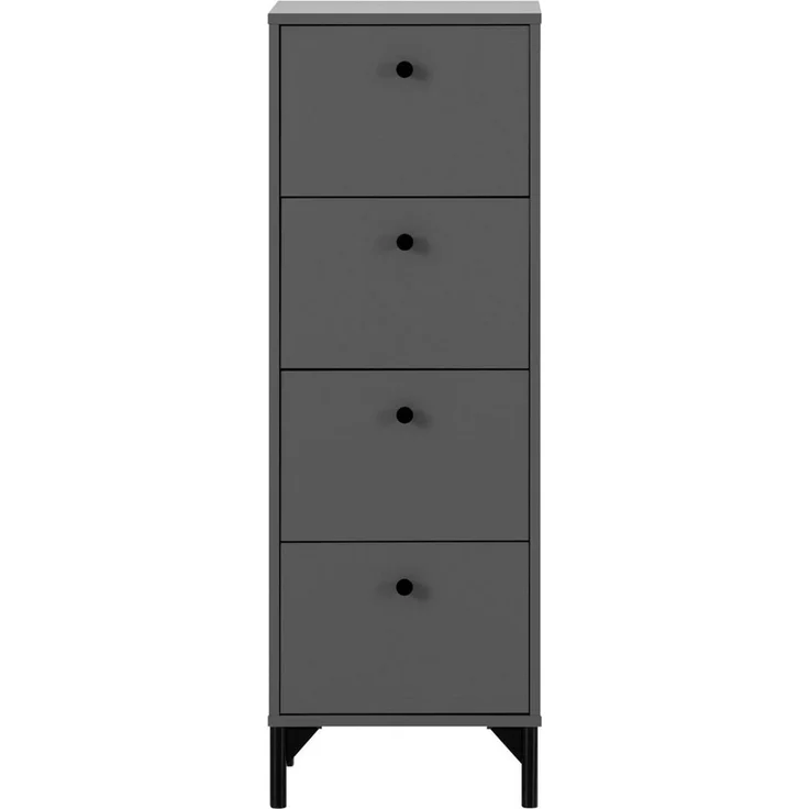Schildmeyer Kommode Smash, Breite 40 cm, 4 Schubladen mit Teilauszug und Metallbeschlägen – Bild 5
