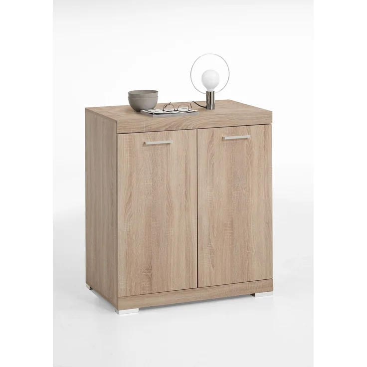 Kommode >BRISTOL 1 XL< in Eiche Dekor - 80x89,9x49,9cm (BxHxT) – Bild 1