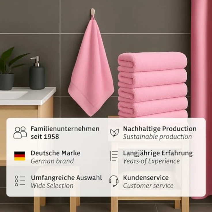 Betz Handtücher 6 Stück PALERMO Handtuch-Set, 100% Baumwolle – Bild 10