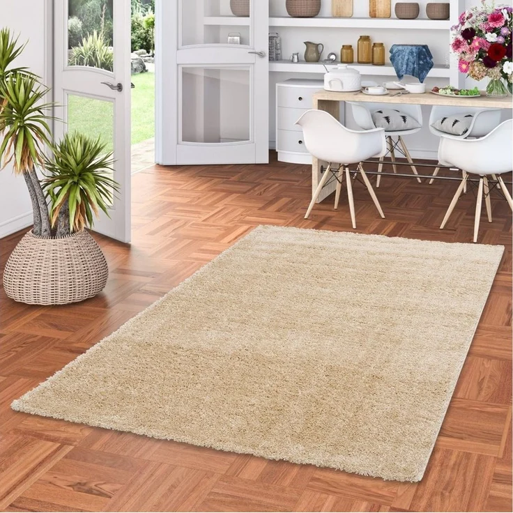 Pergamon Hochflor-Teppich Hochflor Langflor Teppich Aloha, Rechteckig, Höhe: 40 mm – Bild 2
