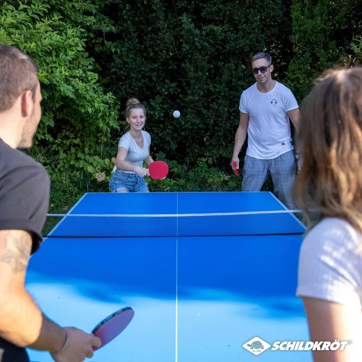 Donic-Schildkröt Tischtennis-Set Hobby, für 4 Spieler (4 Schläger, 5 Bälle, in Tragetasche, gute Freizeitqualität), 788603 – Bild 5