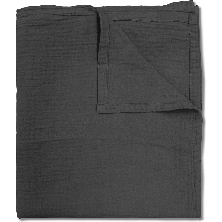 Sleezzz® Musselin Decke schwarz 150 x 200 cm