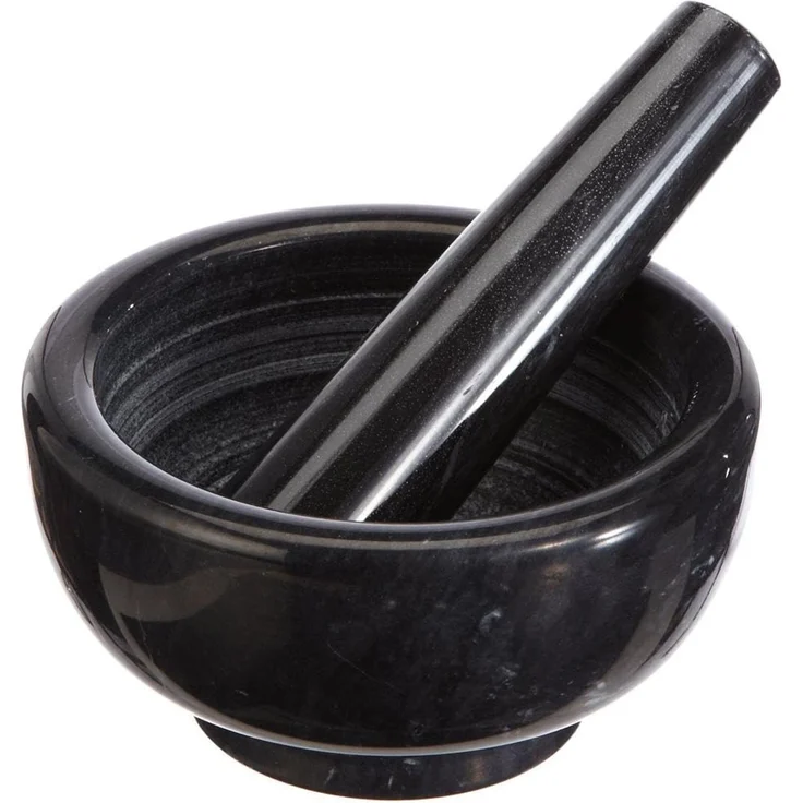 Küchenprofi Mörser 12cm Marmor schwarz – Bild 1