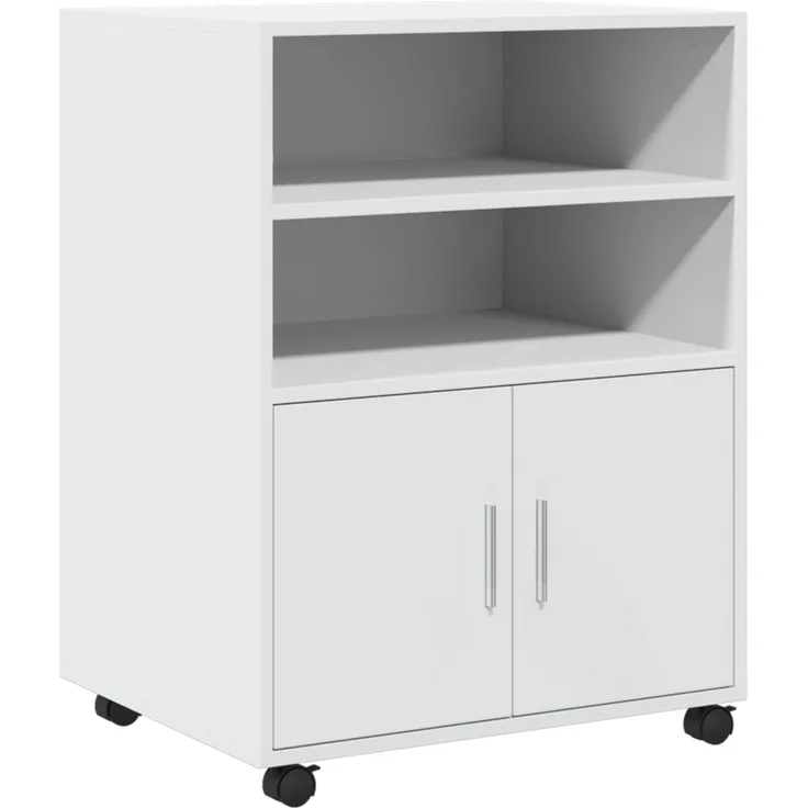 vidaXL Rollschrank Weiß 60x48x81 cm Holzwerkstoff 853164