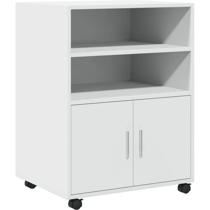 vidaXL Rollschrank Weiß 60x48x81 cm Holzwerkstoff 853164 – Bild 1