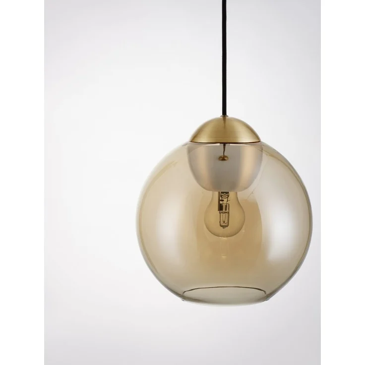 Nova Luce 9009239 MIDORI Pendelleuchte 1-flammig Gold Amber E27 – Bild 5